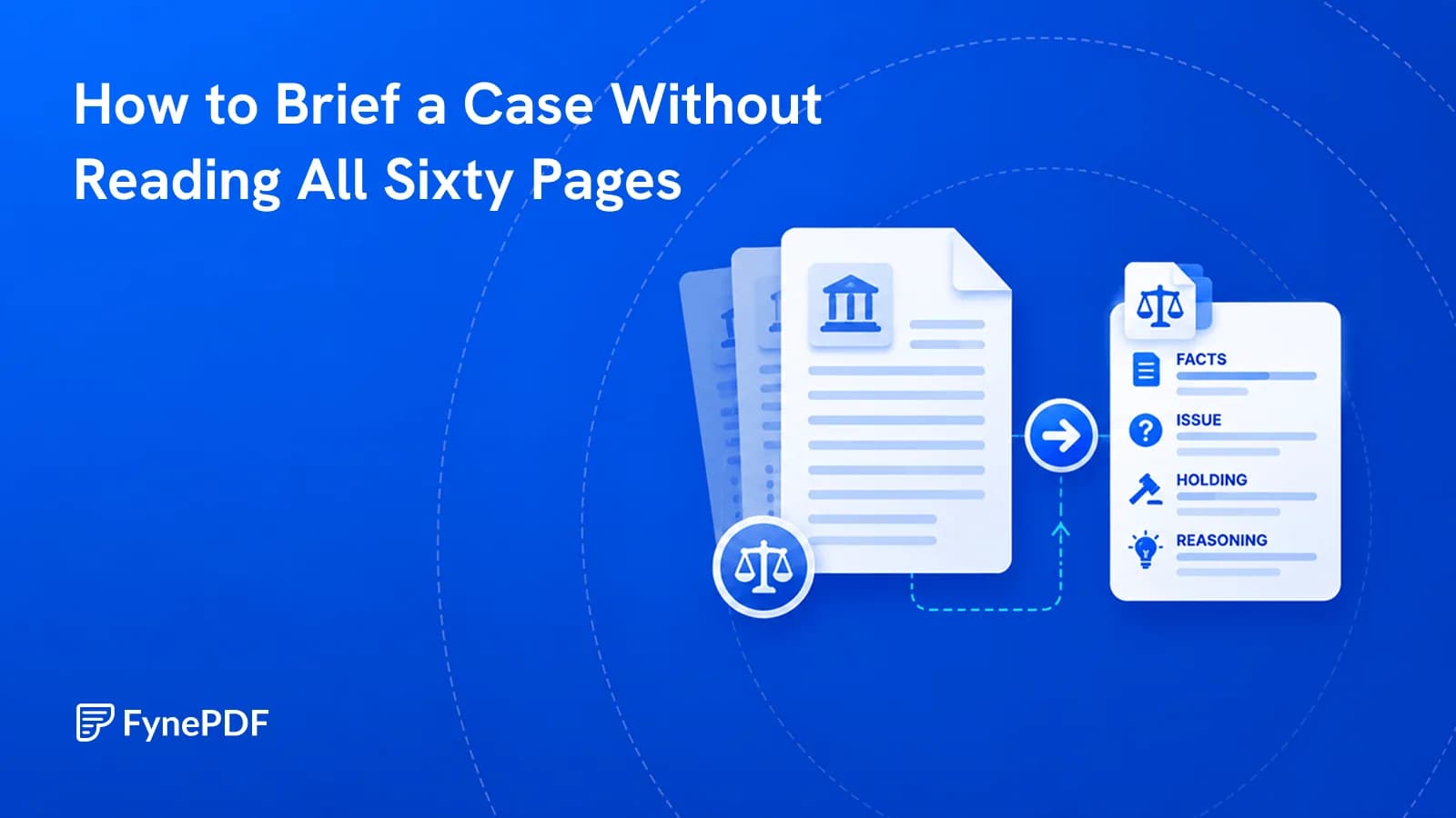 Long court judgment condensed into a case brief panel listing facts, issue, holding and reasoning.