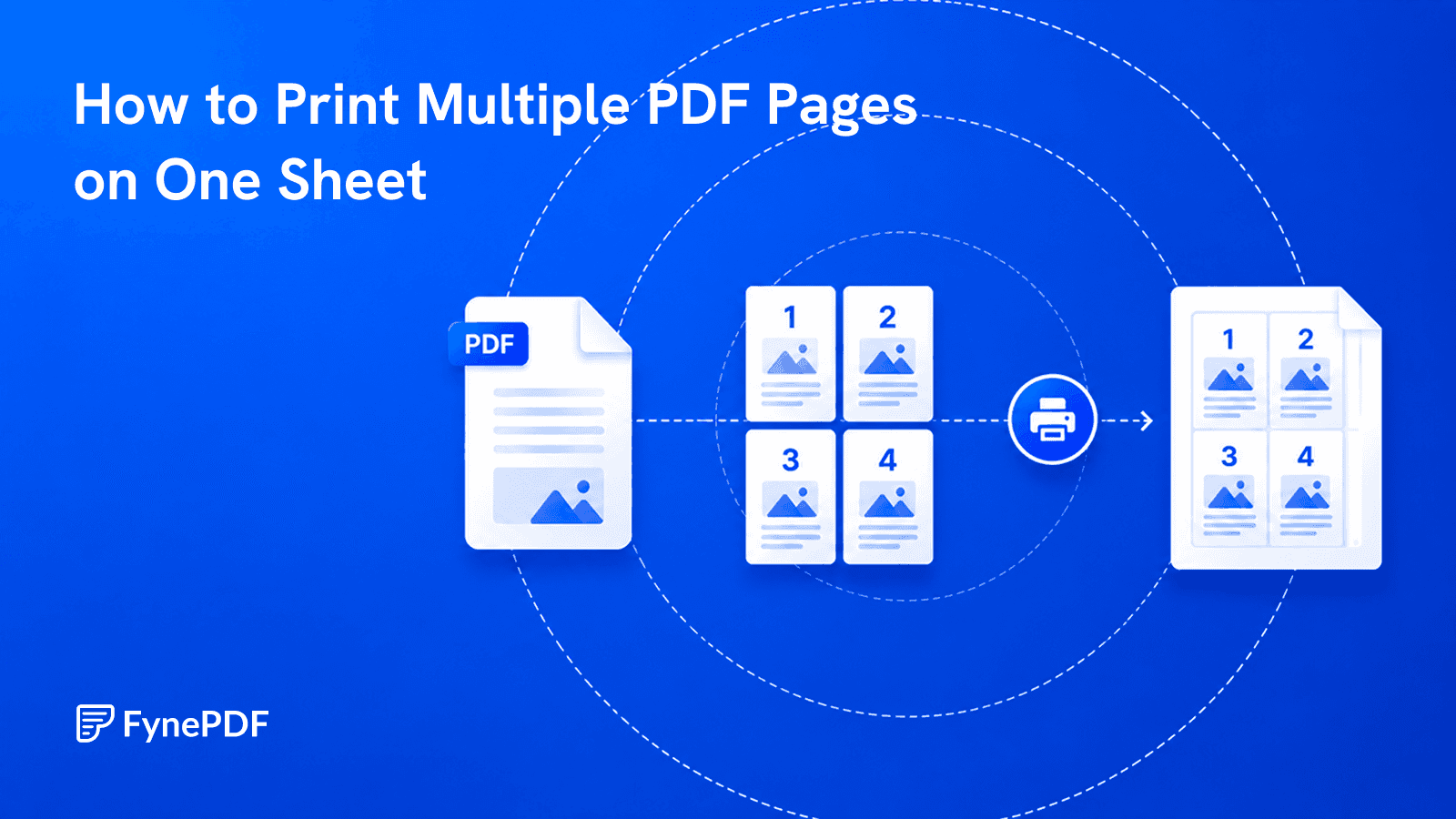 Four numbered PDF pages arranged in a two by two grid and printed together on a single sheet.