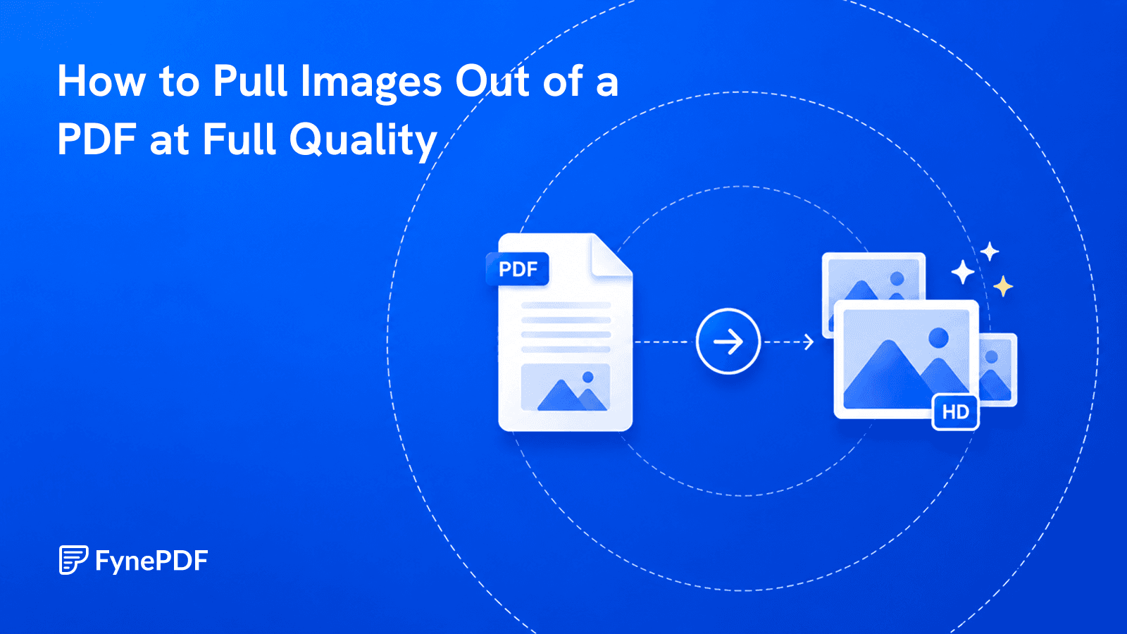 PDF converting into separate image files marked HD, showing embedded images pulled out at full resolution.