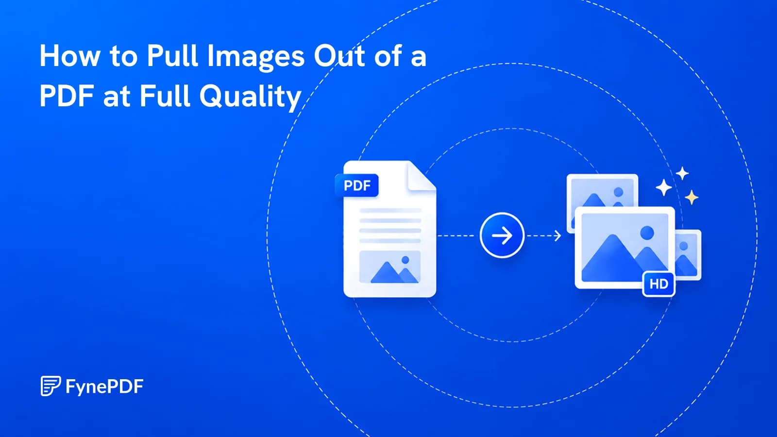 PDF converting into separate image files marked HD, showing embedded images pulled out at full resolution.